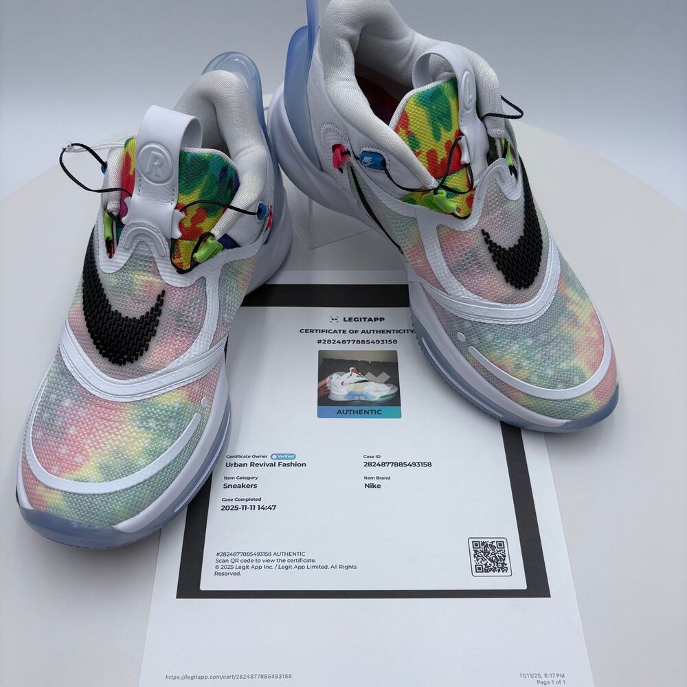Authenticated Nike Adapt BB 2.0 Tie Dye” BQ5397-100 (US Charger)